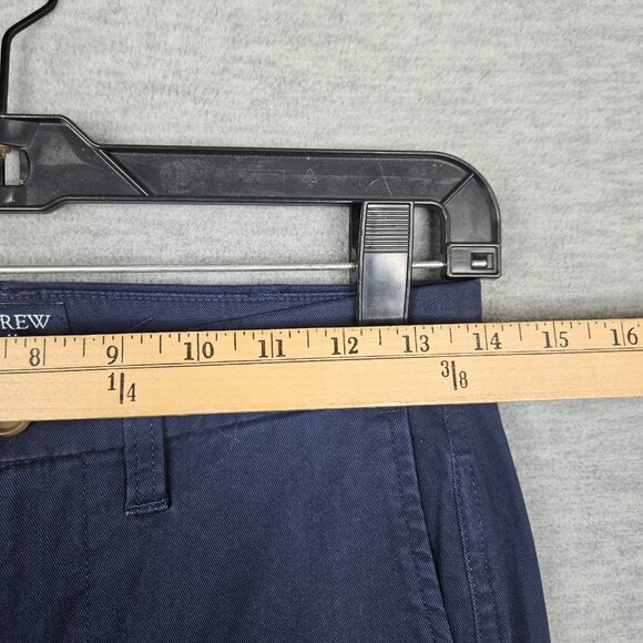 J.CRW High-Rise Girlfriend Chino Navy Blue Casual Pant Size 00 NEW - Picture 9 of 10